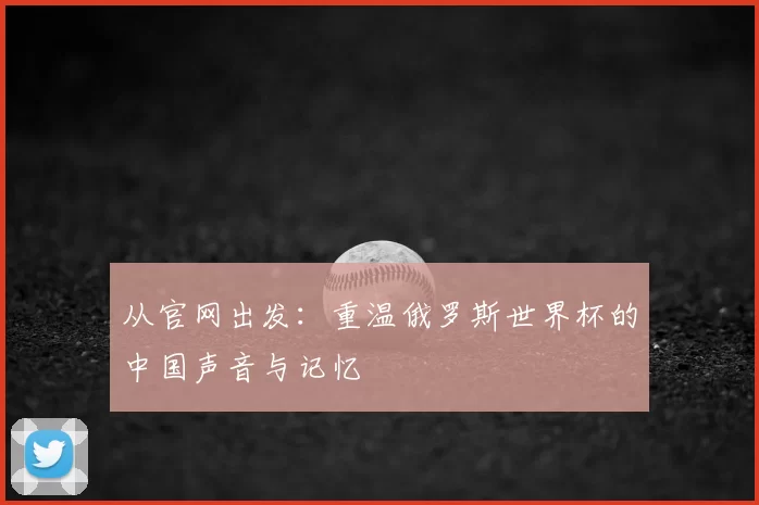 从官网出发:重温俄罗斯世界杯的中国声音与记忆