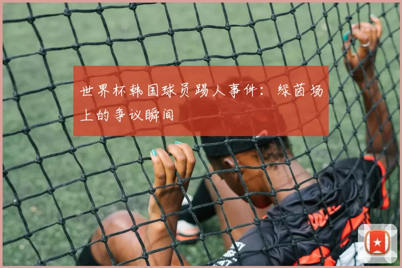 世界杯韩国球员踢人事件：绿茵场上的争议瞬间